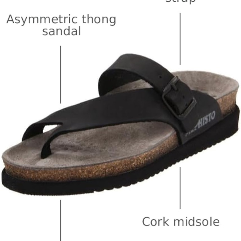 Mephisto Women's Helen Thong Sandals Size 40 / 10